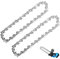 2Pièces Chaînes pour tronçonneuses 6 pouces chaînes de scie à chaîne pour mini tronçonneuse rechargeable à main chain,Pas de la chaîne1/4,Jauge de la chaîne 0.043/1.1mm (6 1/4-043-38P)