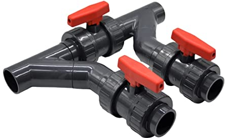 Pool Bypass Set 45 Grad | Ø50 mm I für Wärmepumpen I Pool-Heizung und Solarheizung I Schwimmbadheizung I Bypass-Komplettset