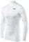 TCA Men's HyperFusion Compression Base Layer Top Long Sleeve Under Shirt - Mock Neck - White Mock, XL