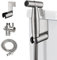 [LOSCHEN] Kit de pulvérisation de la paroi du bassin de la salle de bain, hygiène personnelle/pulvérisateur à main pour la salle de bain fixation des toilettes en acier inoxydable (argent)