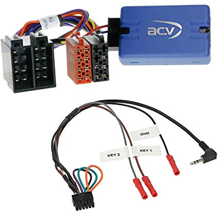 Lenkradfernbedienung Adapter Interface LFB Multi-Anschluss passend für Opel Meriva 2003-2005 kompatibel mit verschiedenen Autoradios