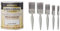 Rust-Oleum Universal Gloss White 750ml AMZ0115 and Harris Essentials Walls & Ceilings Paint Brush Set | Pack of 5 | 0.5, 1, 1.5, 2