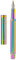 Hongdian Füllfederhalter mit langer Feder und Spitze aus Iridium, Set im klassisches Design mit Konverter und Metalletui, Regenbogenfarben (Rainbow Forest)