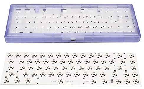 Bewinner DIY Mechanical Keyboard Kit, 67 Keys Modular Mechanical Keyboard, Hot Swap, RGB Backlit Keyboard,5pin 3pin Switch, Custom Gaming Keyboard Kit (Purple)