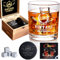 Ensemble de verres à whisky vintage 1984 pour homme - Décorations de 40e anniversaire - Idées cadeaux d'anniversaire pour lui, papa, mari, amis - Boîte en bois, pierres à whisky et dessous-de-verre