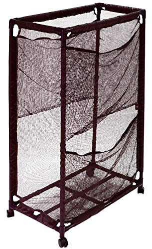 Pool Bins Schlanker Roll-Pool-Nudel-Aufbewahrungsbehälter, platzsparend, 36,6 cm B x 62,5 cm L x 108 cm H, Braun