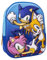 Schulrucksack Sonic-Mit Reißverschluss-25x31x10cm-Kinderrucksack mit 3D-Elementen-Gepolsterter Schultergurt-Original in Spanien Designed