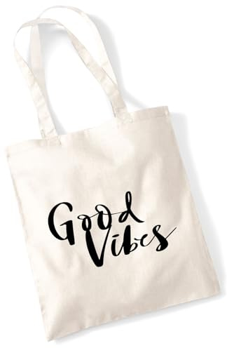 Huuraa Jutebeutel Good Vibes Schriftzug Geschenk