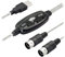 Doumneou Adaptador de cable USB MIDI, USB tipo A macho a MIDI DIN de 5 , interfaz de cable de entrada y salida con indicador LED para teclado de música