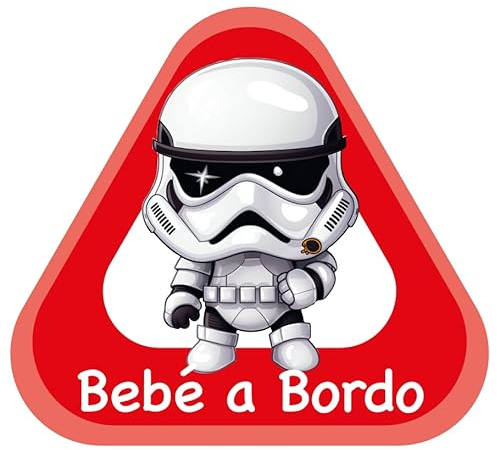 Aufkleber Baby an Bord aus selbstklebender Vinylfolie (Stormtrooper 1)