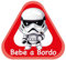 Aufkleber Baby an Bord aus selbstklebender Vinylfolie (Stormtrooper 1)