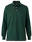 THE SAVILE ROW COMPANY LONDON Men's Classic Fit Cotton Pique Long Sleeve Polo Shirt - Dark Green - XXL