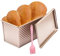 TOATELU Molde para Pan con Tapa Antiadherente, Cepillo de Silicona, Molde Rectangular de Aluminio para Hornear Pan Tostado