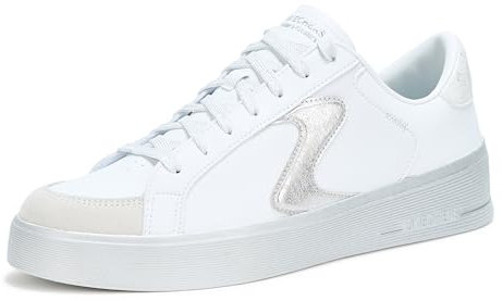 Skechers Women's Hiland Quite Chic Sneaker, Blanc, 40 EU