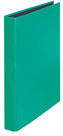 FALKEN 10x YourColor Ringbuch 2-D-Ring-Mechanik DIN A4 grün | Made in Germany ideal für Büro und Schule
