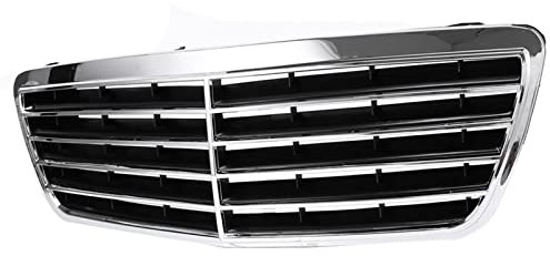 DZSLLOOI KüHlergrill Auto-Frontstoßstangengrill Für Mercedes Für Benz W210 E200 E180 E300 1999–2001 Frontgrill Einsatz