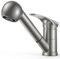 FORIOUS Robinet Cuisine, Robinetterie Evier de Cuisine avec Douchette Acier Inoxydable, Mitigeur de Cuisine Monocommande, Robinet de Cuisine Monolevier Pivotant À 360° pour 1 Trou