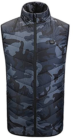 Men'S Electric Heated Vest, Men'S Heated Body Warmer, Men'S Rechargeable Heated Gilet, Men'S Thermal Heating Vest, Men'S Winter Heated Clothing, Men'S Battery-Powered Heated Vest