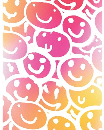 Eccolo BTS Ordner mit 2 Fächern, 21,6 x 27,9 cm, Smiley