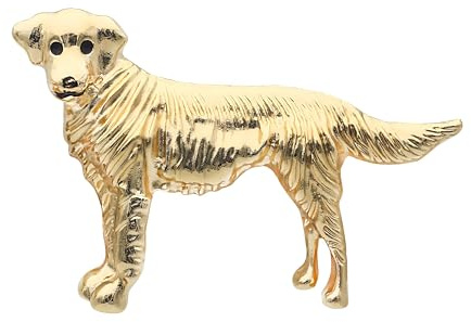 Unimooie Hund Brosche für Frauen Damen Männer Golden Retriever Niedliche Tierhund Brosche Party Geburtstag Vintage Deko Brosche Geschenk Rucksack Schal Mantel Brosche