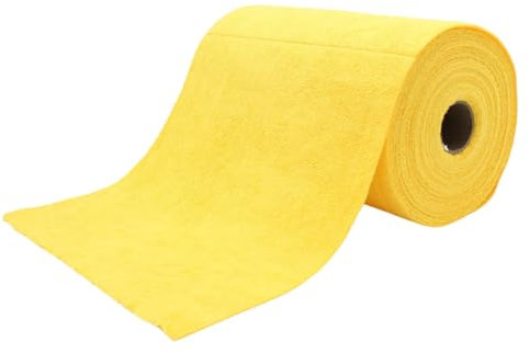 ROGGE Easy CLEAN Mikrofaser Rolle 75x Reinigungstücher, 30 x 30 cm, 200 Gr/m², versch. Farben. Supersoft Wischtücher für Küche, Bad, Auto, Büro, Bikes, Werkstatt UVM. (gelb)