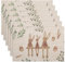 Banchif Abwaschbar Doppelseitig Tischsets 6er Set, Osterei Cartoon Hase Tischdeko Ostern Frühling Bankett Platzsets Urlaub Dekorative Tischsets Saisonal Platzsets Beige