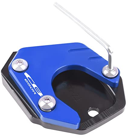 SeitenstäNder Verbreiterung Fit -Verwendung for Honda CB 650R CB650R 2019-2022 CB 650 R. Motorradzubehör Kickstand Foot Side Stand Extension Pad unterstützt Vergrößerungsplatte SeitenstäNder Motorrad(