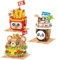 MEIEST 3-Packs Food Building Blocks Model Set,Cute Simulation Dessert Collection Particle Construction Building Bricks Toy,Home Decor (Cute Fast Food)