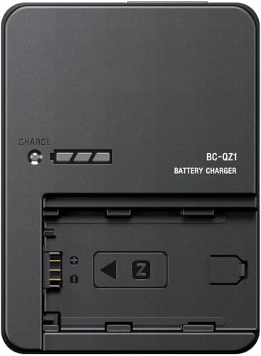 BC-QZ1 Battery Charger Compatible with Sony NP-FZ100 Z-Series Battery for A6600 A9 A9R A9S A9II ZV-E1 FX3 FX30 A1 A7C A7S A7SIII A7III A7RIII A7RIV A7IV Cameras