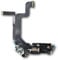 TY BETTERY® Charging Port Flex cable compatible with iPhone 14 Pro Max - Dock Connector + flex cabler - black
