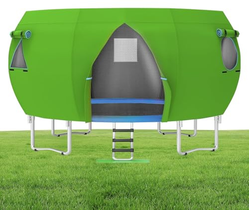 Trampolin -Zelt -Schattenabdeckung - 14 Fuß runde Trampolin -Zelt -Baldachin | Sonnenschutzabdeckung für den Spielplatz im Hinterhof | UV -resistente Trampoline Überdachungen für Garten und Nutzung im