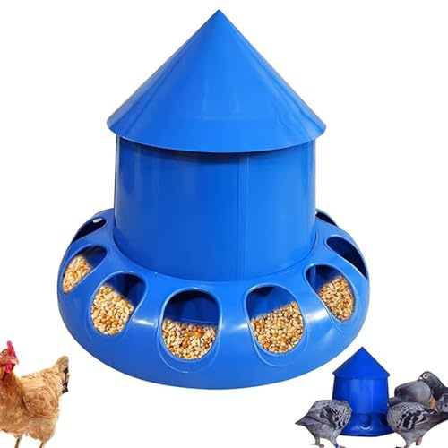 Chicken Feeder Poultry Waterer Dispenser Poultry Feed and Grit Station for Chicks Duck Turkey, Chicken Water Cups(S)