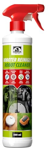 HANSA Reiniger für Roboter - Reiniger für Mähroboter, Saugroboter & Reinigungsroboter - Entfernt Schmutz, Fett, Bakterien & Ablagerungen - Für Kunststoff, Metall & Außenflächen - 500 ml