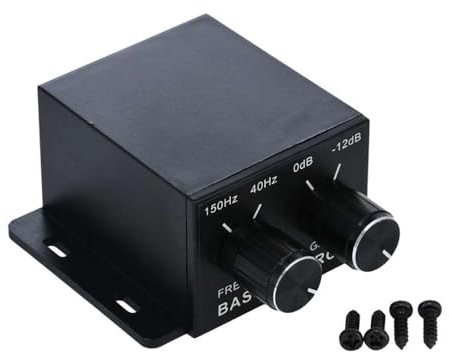 NUEAYMS Subwoofer Bass Fernbedienung Lautstärkeregler Regler Pegel Frequenz Equalizer für Auto Verstärker Earbud Universal Auto Fernbedienung Verstärker Levels Controller Bass Knob