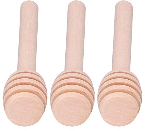 Ejoyous Holz-Honiglöffel, Umweltfreundlicher Honig-Rührstab, Perfekt Zum Beträufeln von Honig, Sirup und Marmelade bei Hochzeiten oder Partys