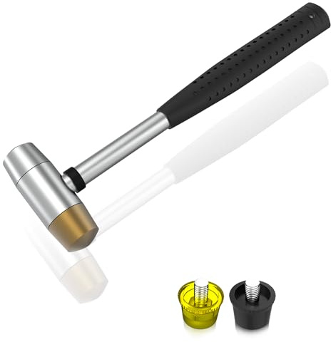 Small Rubber Mallet Hammer – 25 mm Double-Sided Rubber and Nylon Head