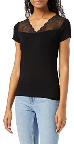 Morgan Femme Tshirt 191-dclary.n, Noir, L EU