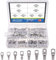 Glarks 125Pcs Marine Grade Heavy Duty In Scatola Filo di Rame Capicorda Cavo Batteria Estremità Occhielli SC Ring Terminal Connettori Assortimento Kit