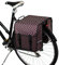 BikyBag Classic – Doppelte Fahrradtasche – 26 L Wasserabweisende Gepäckträgertasche | Fahrradtasche für Pendler & Einkauf (Classic - Braune Tupfen)