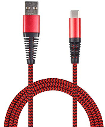 2GO USB Datenkabel und Ladekabel - rot - 100cm für USB Type-C 3.1