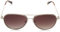 Fossil Unisex Fos 2096/g/s Sunglasses, 3YG/HA Light Gold, 57