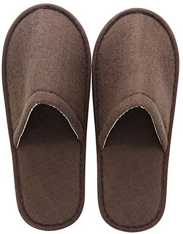 Uni-Wert 10 Paia di Pantofole USA e Getta Unisex Pantofole Spa Soffici Ciabatte Antiscivolo con Punta Chiusa Pantofole per Viaggi Casa Hotel Centro Benessere Ospiti