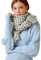 MAKFORT Schal Damen Karoschal Kariert Herbst Winter Winter Schal Imitation Kaschmir Deckenschal Grau