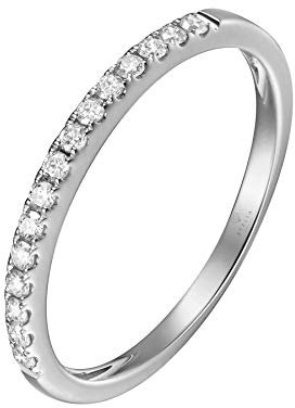 750er Weißgold Diamant Memory Ring mit Brillanten 0,27 ct. Memoire Eternity 18K Gr. 60