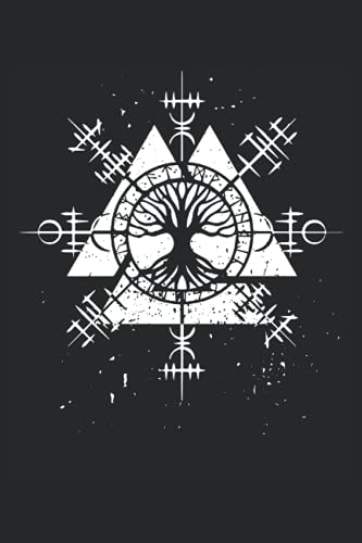 Wikinger Viking Baum Krieger Zeichen Runen Rune Mythologie: NOTIZBUCH - Lustiges Wikinger Mittelalter Geschenk, Geschenkidee - A5 (6x9) - 120 Seiten - ... Geburtstag, Lustig, Wikinger, Vegvisir, Odin