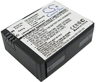 TCTK Akku 1180mAh Kompatibel mit [Mevo] für A7310, für [Rollei] für AC420, für Action Cam 420, für Actioncam 420, für [Giroptic] für Edges Closer to 360, für Edges Closer to 360° Action cam