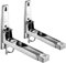 Youery 2 Piezas Soporte de Microondas de Acero Inoxidable,acero inoxidable 304 con gancho telescópico para brazos，Soporte de Pared para Horno ，para Horno Microondas, Horno (Plateado)