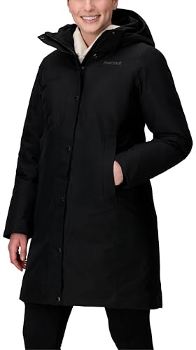 Marmot Damen Wm's Chelsea Coat, Leichte Daunenjacke, wasserdichter Daunenparka, warmer Wintermantel, regendichte Winterjacke, winddichte Funktionsjacke, Outdoorjacke mit Kapuze