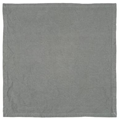 Ib Laursen - Stoffserviette, Serviette - Freja - 52% Baumwolle, 48% Leinen - Farbe: Smoke - 45 x 45 cm - 1 Stück