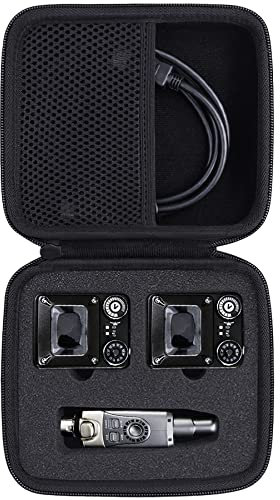 co2CREA Hard Travel Case for Xvive U4R2 Wireless In Ear Monitor System Receiver and Transmitter IEM system (Case Only,Excluding Receiver)